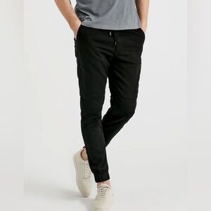 DU/ER No Sweat Black Slim Fit Joggers